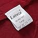 Latuza Men's V-neck Elastic T-Shirt M Wine Red