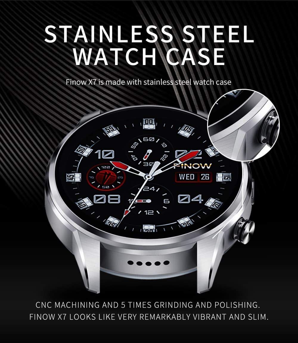 FINOW X7 - Reloj Inteligente MTK6739 Procesador (Negro ...