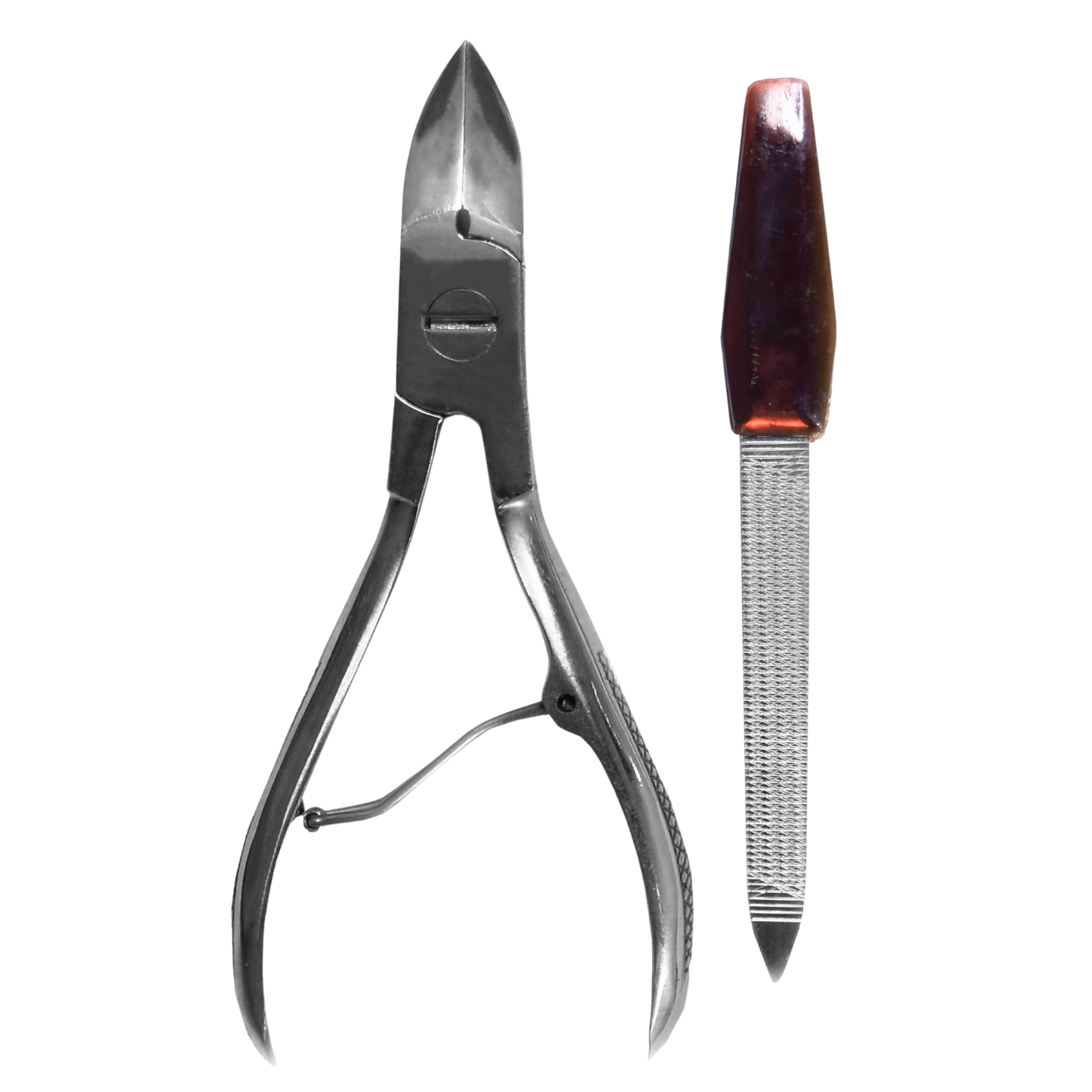 ASM Toe Nail Clippers for Thick Nails Fingernail Clippers - Heavy Duty Stainless Steel Cutter for Ingrown Toenail Treatment - Ideal Cutter Birthday Gifts for Women & Men (Silver)