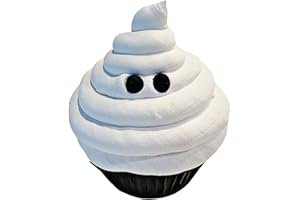DEZICAKES Fake Cupcake Halloween – Artificial Cakes for Display – Faux Cake Decorations for Home & Kitchen - Cake Plate Fake Food Desserts - Ghost Cupcake