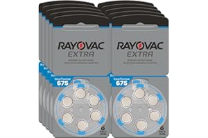 RAYOVAC® Extra Size 675 Hearing Aid Batteries (60 Batteries)