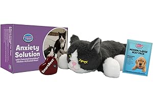 Snuggle Kitty Heartbeat Plush Cat Toy by Snuggle Puppy - Cat Calming Toy and Anxiety Relief for All Breed Sizes