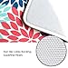 Dahlia Flower Bathroom Rug, Uphome Flannel Microfiber Non-slip Soft Absorbent Bathroom Kitchen Floor Mat Carpet (16 x 24 Inch, Teal,Black,Grey)