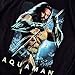 Aquaman Movie Jason Mamoa Trident T Shirt & Stickers (XX-Large) Black