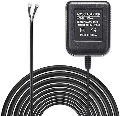 Philoch 18V AC Transformer Cable 5M UK Plug Adapter for WiFi Doorbell Camera