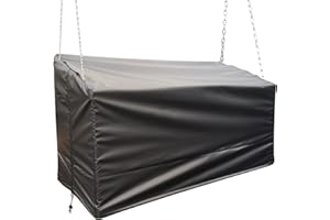 WEIMELL Porch Swing Cover Waterproof, Outdoor Hanging Swing Cover, 600D Oxford Hanging Patio Swing Cover, All Weather Protected Covers for Outdoor Furniture(63 * 28 * 35Inch)