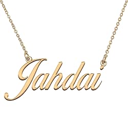 HUAN XUN Customized Custom Simple Any Name Necklace