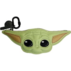 Bath & Body Works Grogu Green Character Coin Purse | Zipper Card & Cash Pouch Keychain