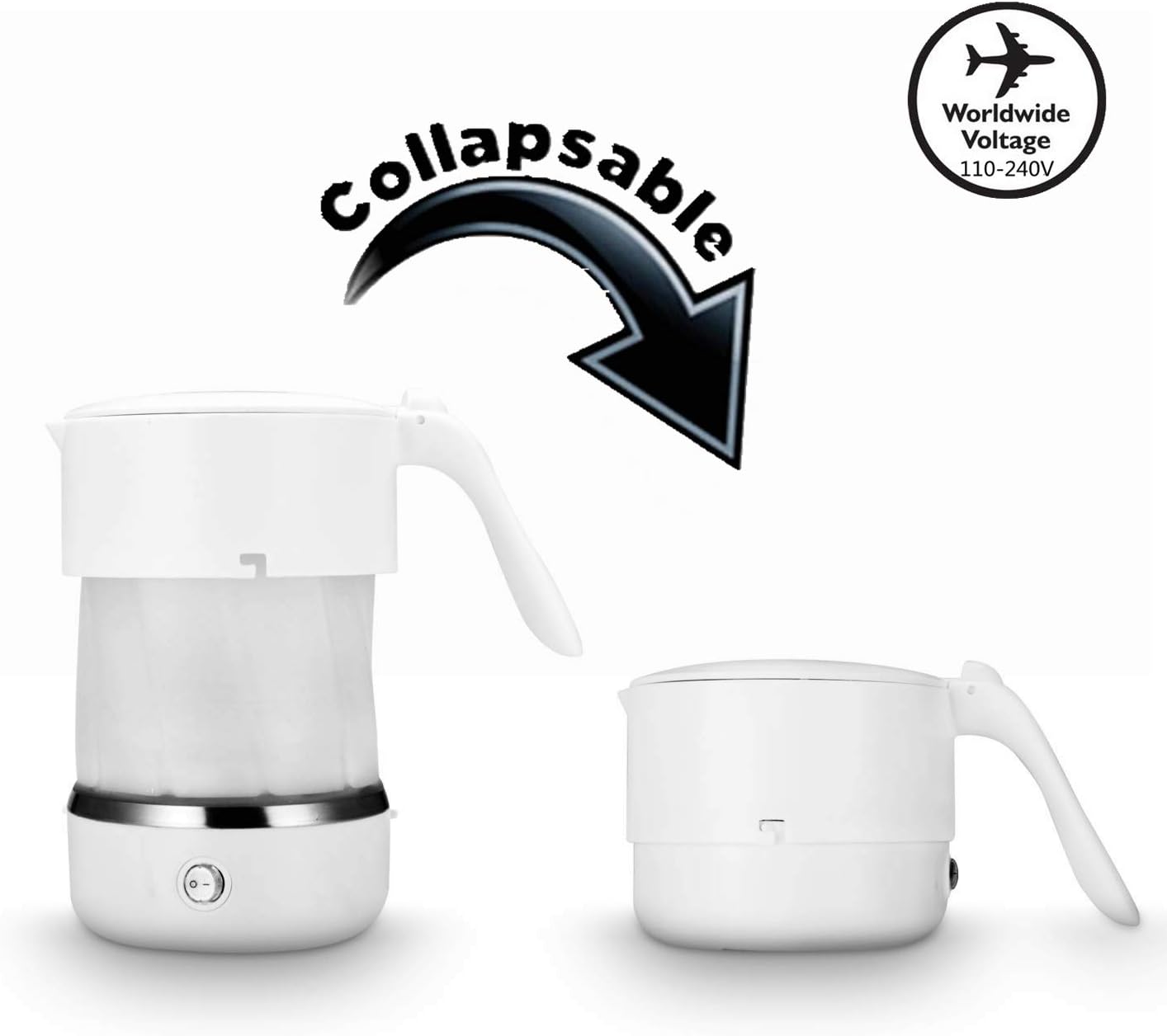 Best Travel Foldable Electric Kettle Dry Heating Preservation Private Water Kettle