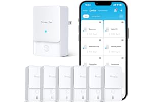 GoveeLife Premium Smart Water Leak Detector 2 with 1968ft Ultra-Long Range, WiFi Water Sensor with SMS/Email/APP Push and Sound Alarm, 5-Year Battery Life, Suitable for Home, Basement, Kitchen, 6 Pack