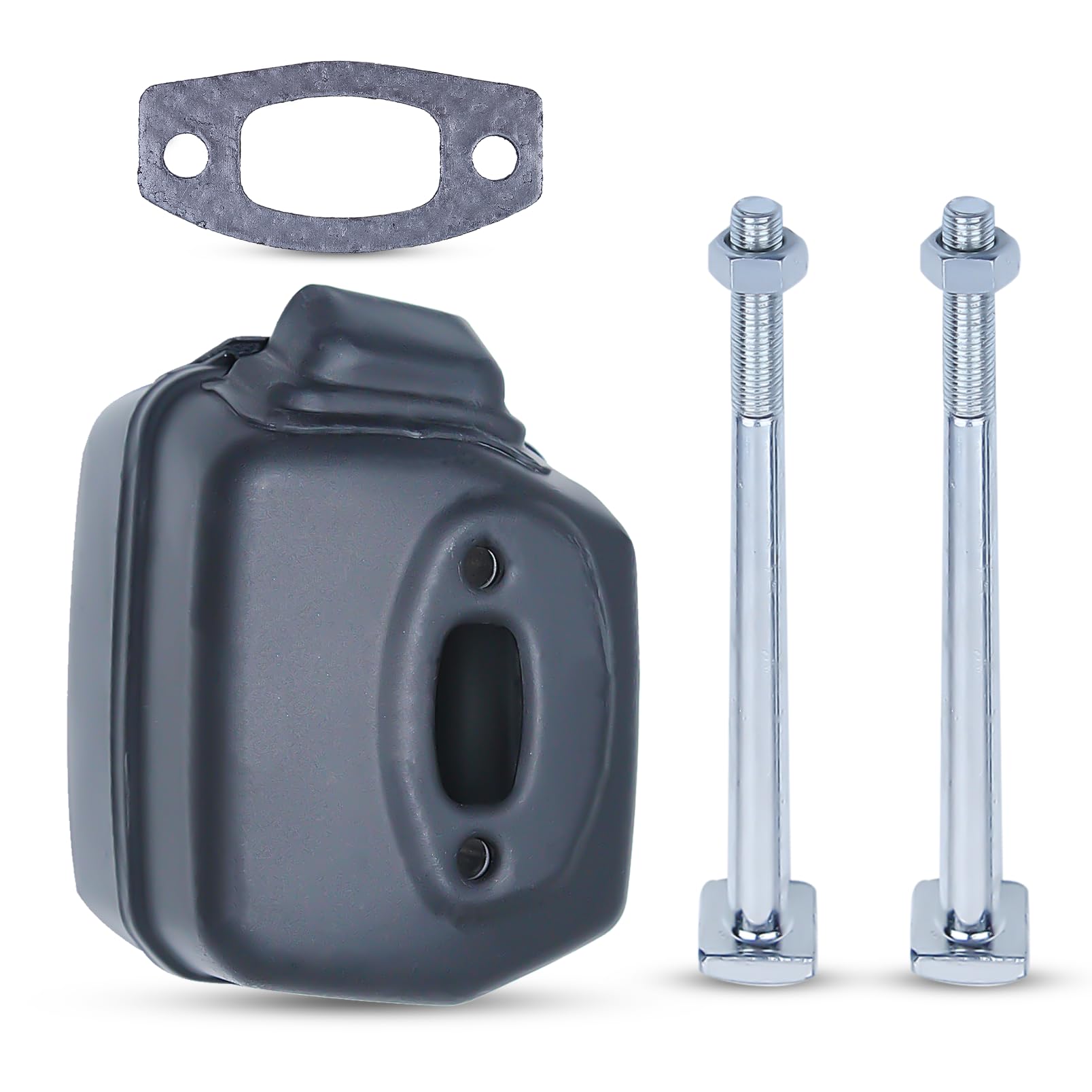 Haishine Muffler Exhaust Bolt Screw Gasket Kit Fit for Husqvarna 50, 51, 55, 55 Rancher Chainsaw Replacement Parts