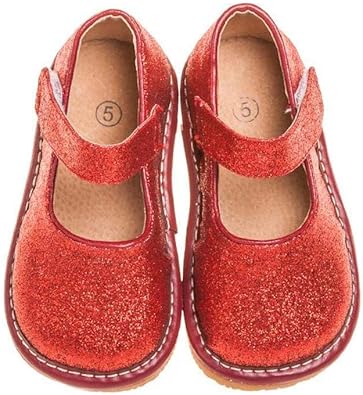 little girl red sparkle shoes