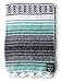 Mexican Blanket - Authentic Falsa Thick Soft Woven Acrylic Yoga Serape or as Beach Throw, Picnic, Camping, Travel, Hiking, Adventure, Pillow, Blankets in Pink, Mint, Sand, Gray, Sky Blue