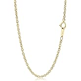 Luxmad 14K Gold Chain Necklace Dainty 1.8mm Thin Twisted Singapore Link Chain Necklace for Women Men Hypoallergenic Non-Tarnish 16-24 Inch