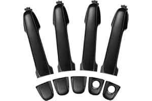 LCYOLADA Pack of 4 Exterior Door Handles Compatible with Toyota Camry 2012 2013 2014 2015 2016 2017,Replaces 6921106090,Black