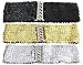 Girl Wide Sequin Belt, BONAMART Glitter Elastic Fabric Belt Cinch F Thin Women