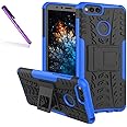COTDINFORCA Case for Huawei Honor 7X Tyre Pattern Design Heavy Duty Tough Protection Case with Kickstand Shock Absorbing Detachable 2 in 1 Case Cover for Huawei Mate SE/Huawei Honor 7X. Hyun Blue