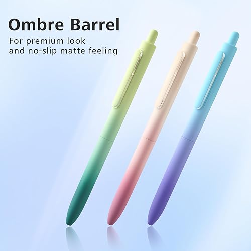 WRITECH Fine Point Gel Pens: Retractable Black Ink 6ct