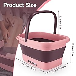 Udefineit Collapsible Foot Bath Basin with