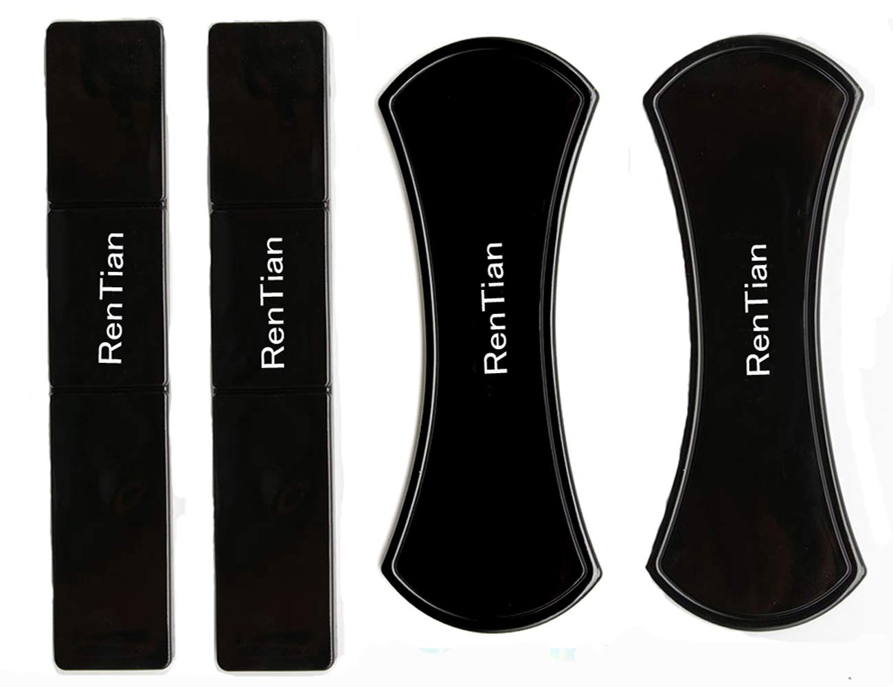 Fixate Sticky Phone Holder Gel Pad Sticker Anywhere Sticky (Black,4pcs)