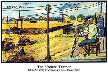 Farmer of the Future. From the Series En L'an 2000. 8x10 Giclee Print