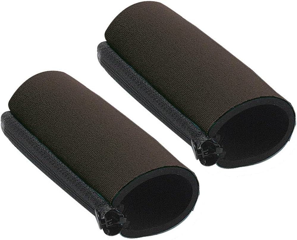 Ossenberg Neoprene Comfortable Crutch Handle Pads with Zipper - Black