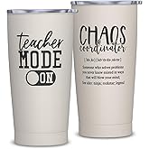 Cwutoba Teacher Gifts, Teacher Birthday Appreciation Gifts for Women or Men, Thank You Teachers Gift from Student, Best Teachers Gift 20oz Tumbler