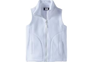 LittleSpring Kids Fleece Vest Jacket Full-Zip Warm Sleeveless