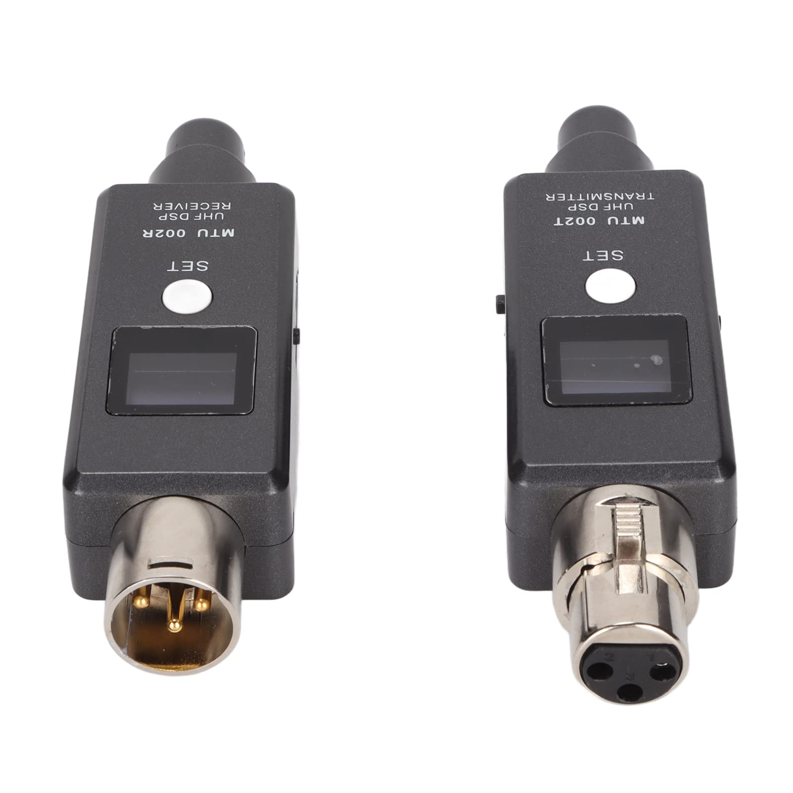 Wireless Microphone XLR Transmitter Receiver with Rechargeable Adapter