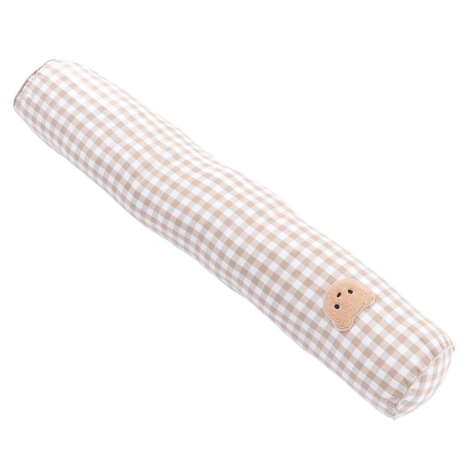 Infant Bolster Pillow, Multifunctional Soft Breathable Bear Pattern Baby Side Pillow for Daily Use for Home Bedroom