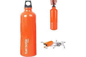 Fuel Bottle 750ML Portable Msr Fuel Bottle Aluminium Alloy Gas Thicken Oil Container Motorcycle Petrol Storage Container for 