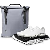 Premium Travel & Golf Shoe Bag – Water-Resistant TPU Cleat Bag for Men’s Golf Shoes (Up to Size 14) | Washable, Vented, Lightweight Shoe Organizer for Sports, Gym & Travel