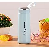 Glass-Lined Water Bottle – No Microplastics, 100% BPA-Free, Leakproof & Reusable – Durable, Eco-Friendly, and Stylish for Home, Gym, or Travel (15 oz)