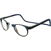 Clic Magnetic Reading Glasses - Taku (S-XL) - Soft Headband | Neck Hanging Readers, Front Connect Design, Adjustable Temples, Secure Fit, Folds for Compact Storage