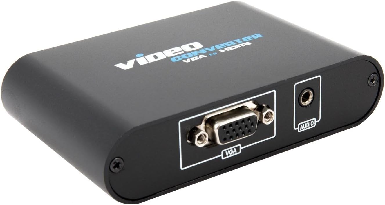 VGA TO HDMI Audio Converter - IBIT 1080P High Compatibility Adapter Box For PC Laptop Display Computer Mac Projector