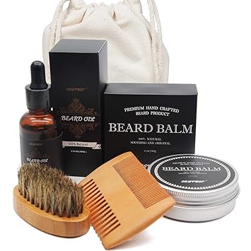 Amazon Com Beard Grooming Kit For Men Beard Oil Beard Balm