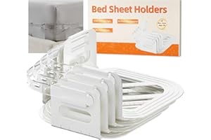 CynielNest Supports de drap de lit avec bandes de verrouillage, installation facile, s'adapte à tous les lits, les supports d
