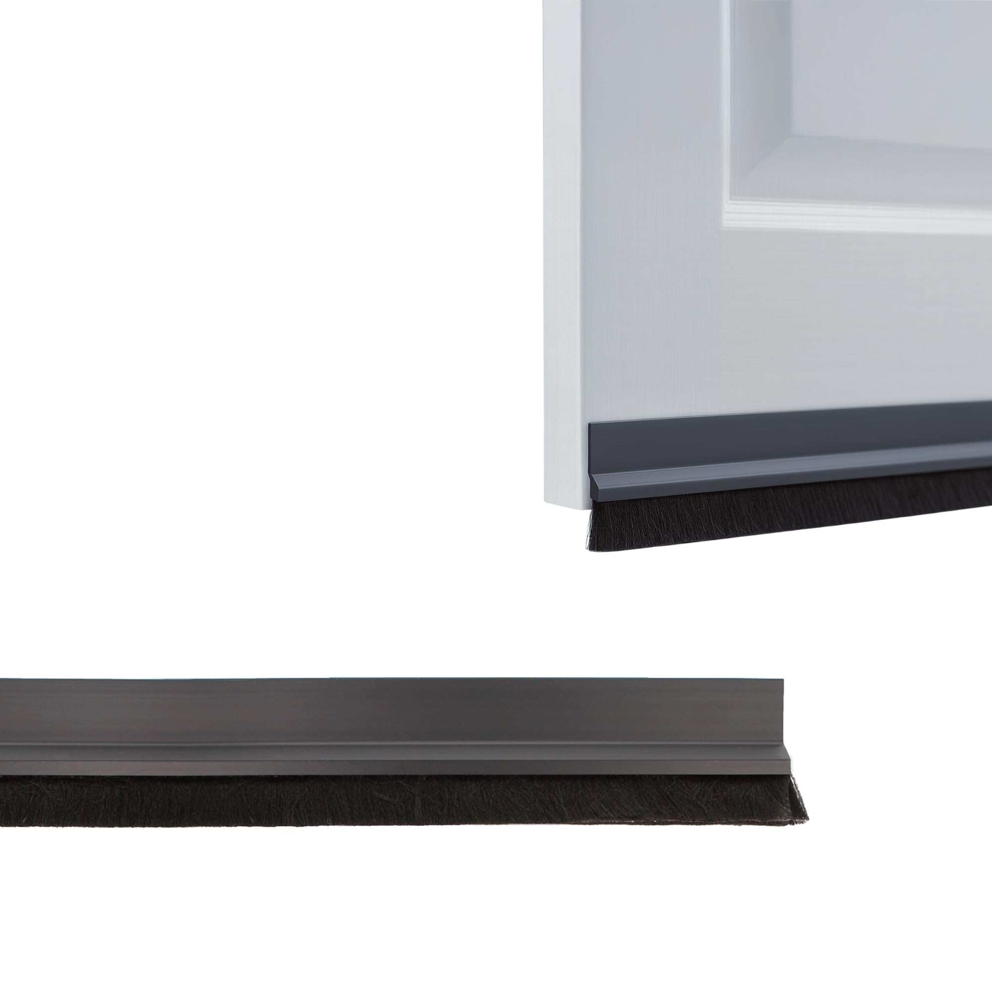 Amig - Brush Draught Excluder | Energy-Saving Seal | Insect & Dust Blocker | Easy Install, Black, 1 m, Polyvinyl Chloride