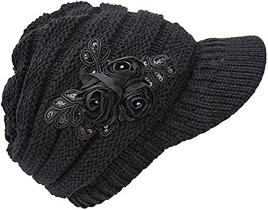 womens knit hat with brim All products 