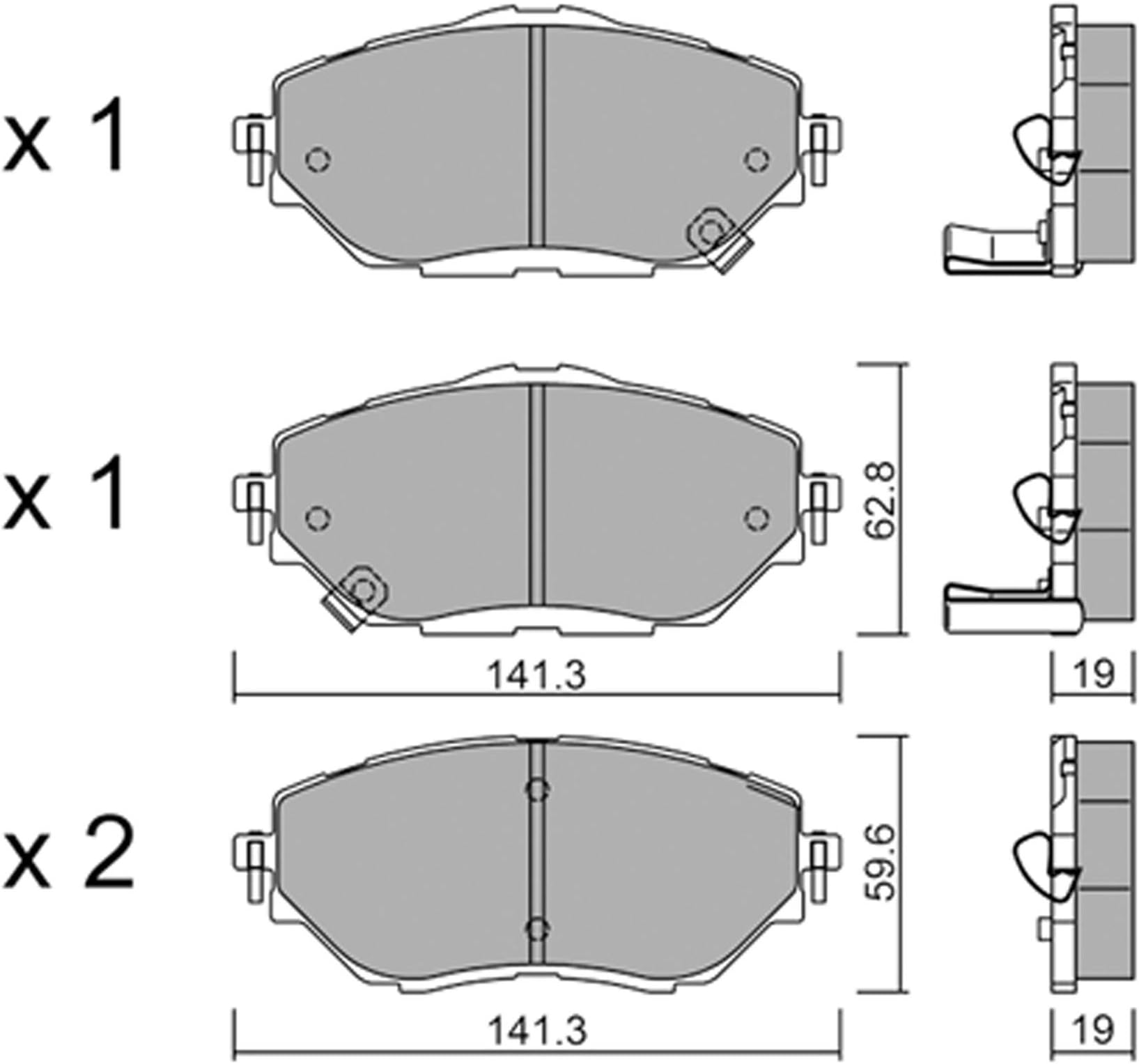 metelligroup 22-1088-0 - Made in Italy - Brake Pads