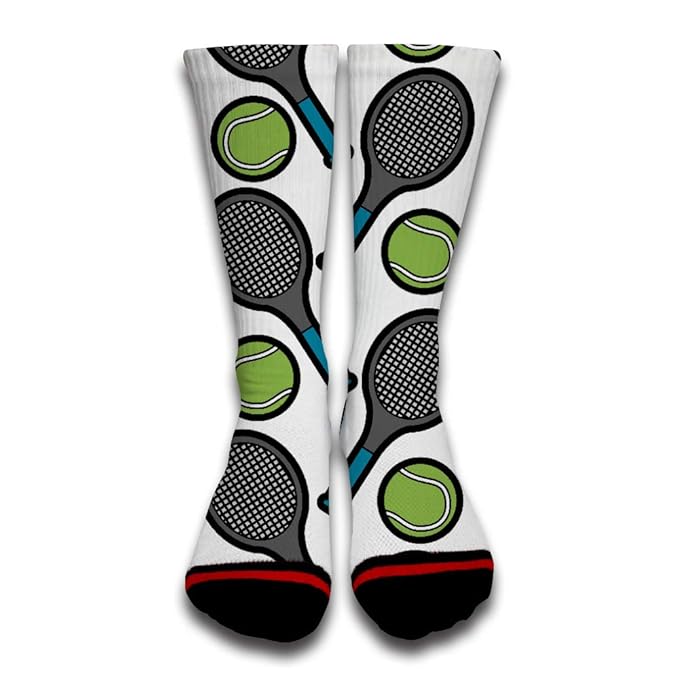 Great Quality Warm Tennis Ball Racket Sport Novelty Socks Calf Socks for Collage Student Keep Warm