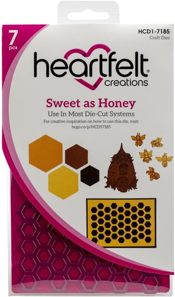 Heartfelt Creations Cut & Emboss Dies ~ Sweet As Honey, HCD17185