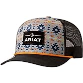 ARIAT Mens Southwest Suede Patch Cap, Multi-Colored