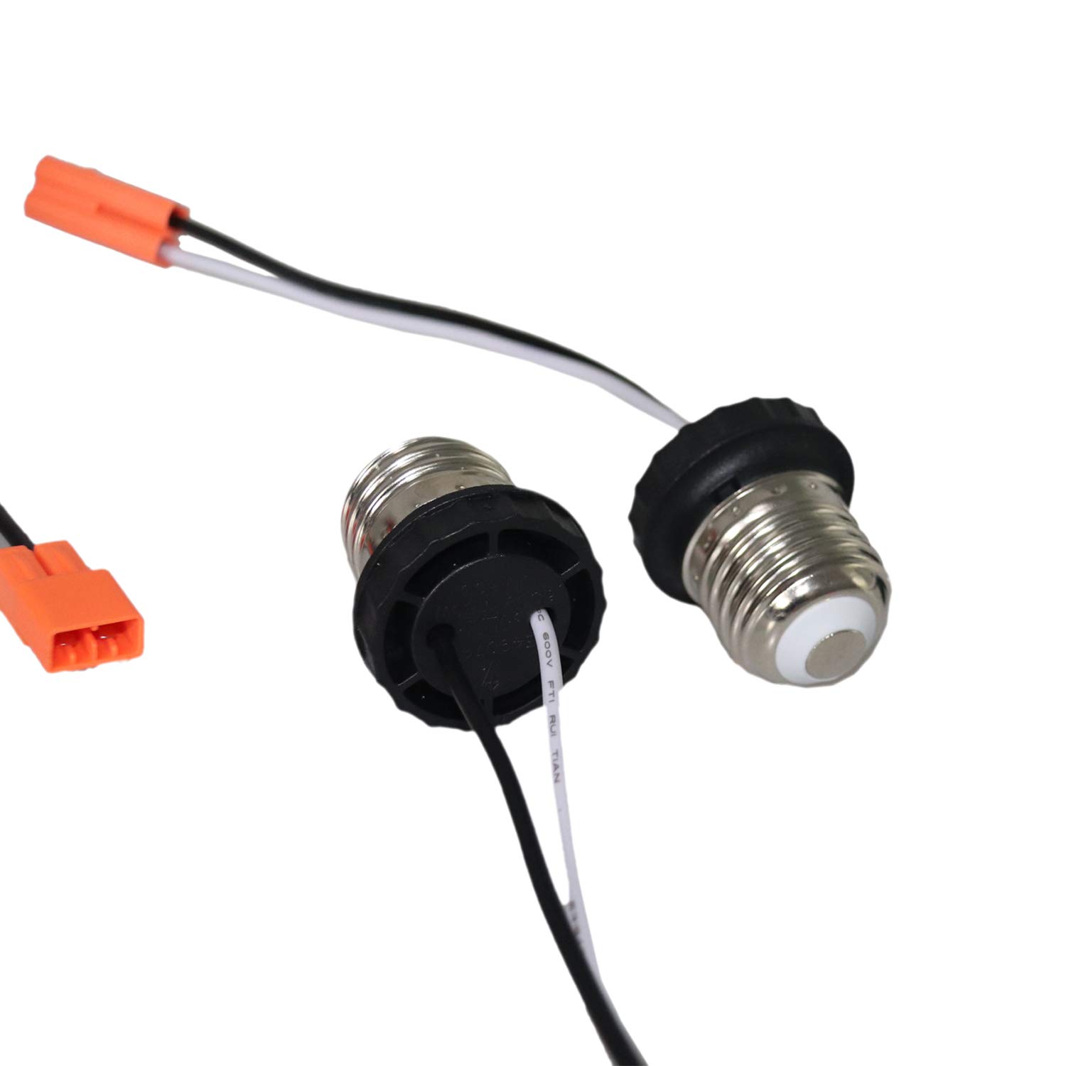 Rextin Medium Edison E26 Socket Adapter Base Male Screw in Light Bulb Socket Pigtail for Led