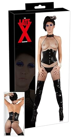 The Latex Collection 29000761041 Sexy Waist Cincher Dessous Kleidung Latex schwarz