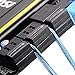 SilverStone Technology CP11 Ultra Thin Lateral 90 Degree SATA Cables with Custom Low-Profile Connectors (CP11), Blue