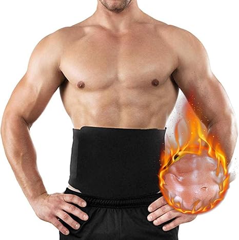 Amazon Com Plus Size Men Waist Trainer Shaper Cincher Corset Male Body Neoprene Slimming Waist Trimmer Belt Fitness Sweat Shapewear Black 5xl Home Kitchen