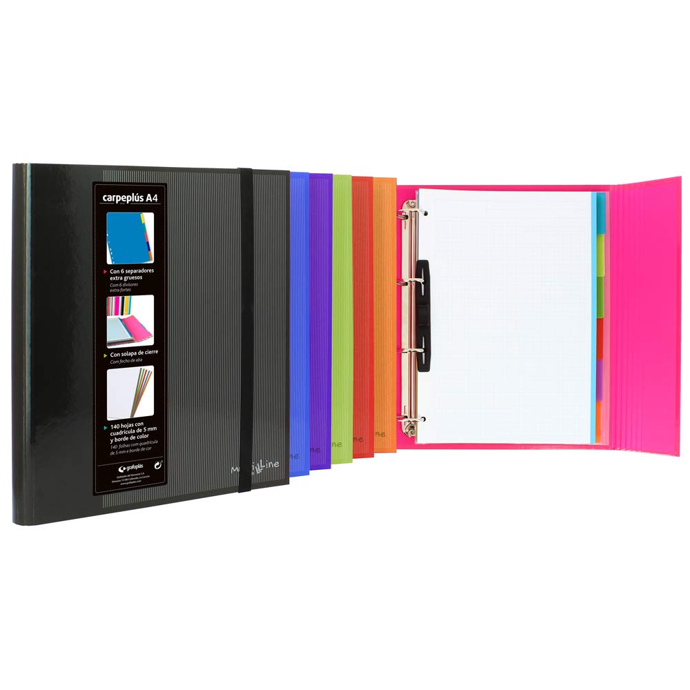 Grafoplás 88212052 Collection Multiline Folder & Refill, Orange, A4