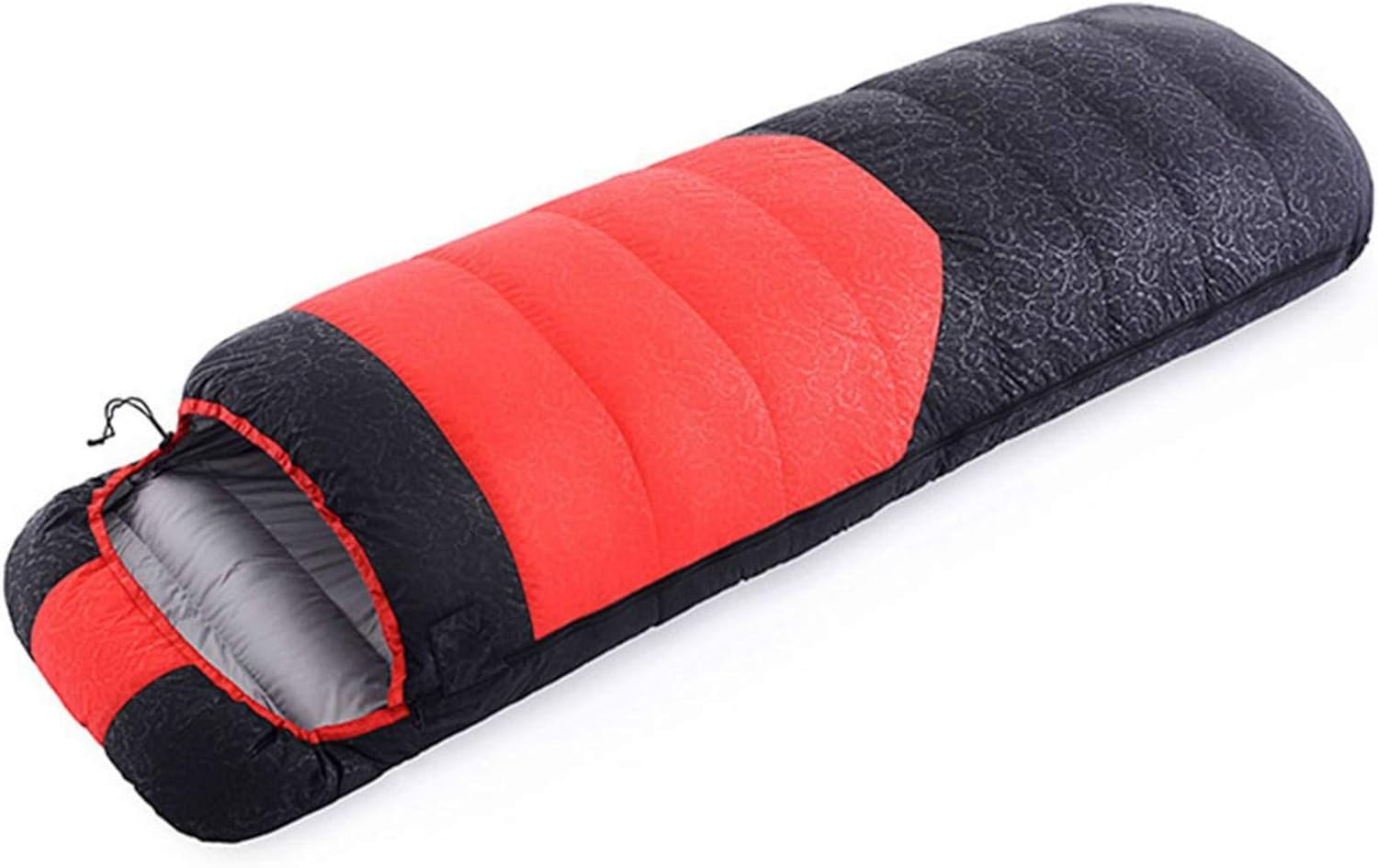 Ultra-leichter 4-Jahreszeiten Schlafsack Für Erwachsene - 183 Cm Humanoide Form Mit Kapuze & Fußöffnung