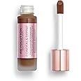 Revolution Beauty, Conceal & Define Foundation, Full Coverage, Long-Lasting Matte Finish, Vegan & Cruelty Free, F15 Dark Skin Tones, 0.8 Fl.Oz.